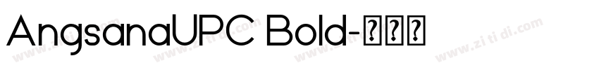 AngsanaUPC Bold字体转换